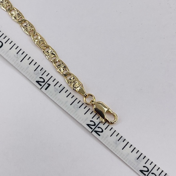 St. Jude Pendant with 18k Gold Necklace, White CZ Stones - Picture 6 of 6